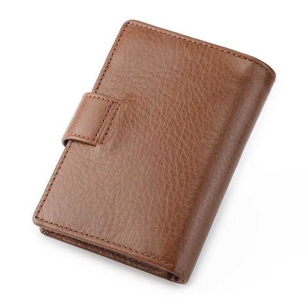 

three fold mens short wallet rfid retro leather purse first layer vertical bag, Red;black