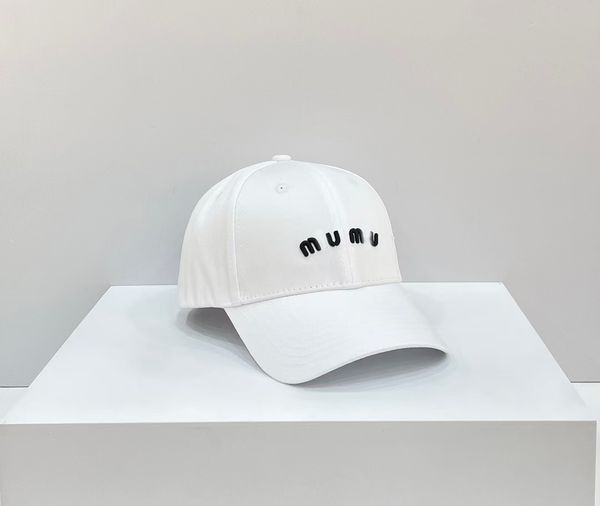 

casual cap miu female designer designer beanie hat versatile letters broken hole men's dome curved brim baseball cap, Blue;gray