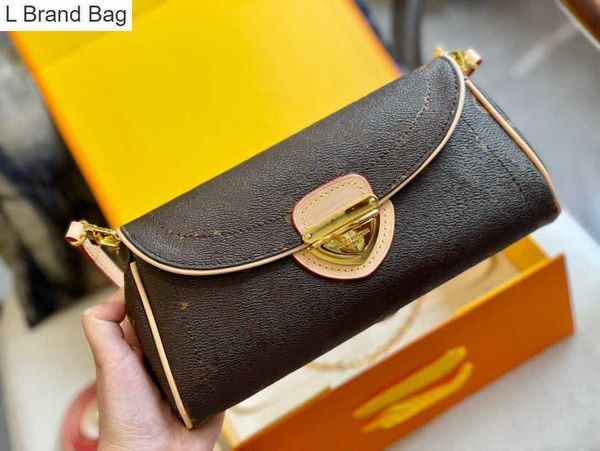 

l brand bag designers pochette designer purse glossy mono embossed patent calf leather shoulder bag chain adaptable envelope pouch with mini, Black