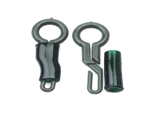 

20pcslot carp fishing backlead clips and silicone sleeve locking tube weight sinker holder carp catfish fishing tackles1476391