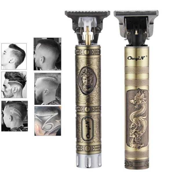 

usb rechargeable t9 baldheaded hair clipper electric hair trimmer cordless shaver trimmer 0mm men barber hair cutting machine oil 1731419