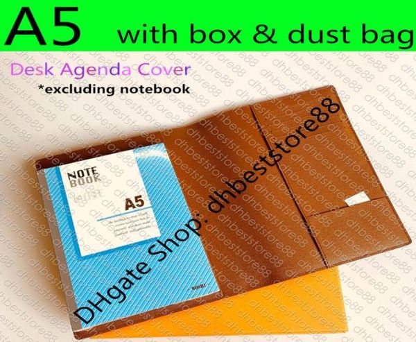

r20106 desk large medium small ring agenda cover card holder planner notebook refill6878112, Brown;gray