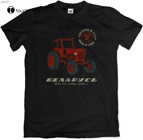 

men's t-shirts made in ussr tractor t-shirt belarus mtz 50 farm vintage farming s - 3xl l230520, White;black