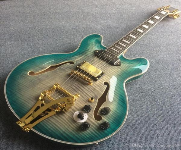 

body hollow jazz electric guitar ebony guitar fingerboard electric guitar guitar flame maple and back customiz3816605