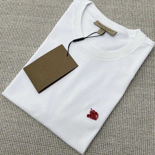 

summer mens t shirt round neck short sleeved shirt designer t shirt men women horse embroidery tee cotton oversized t-shirt, White;black