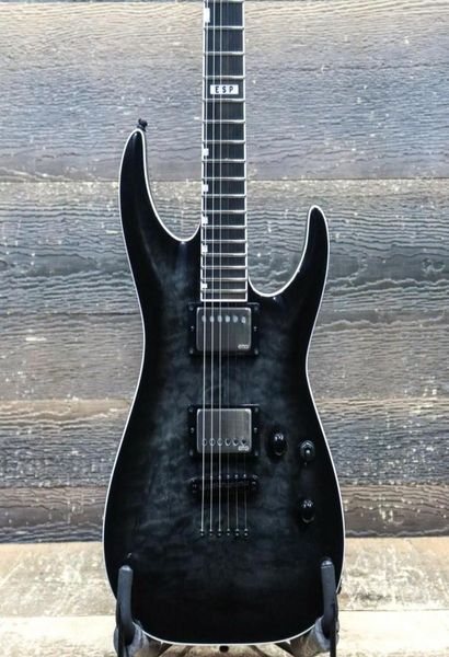

es p eii horizon ntii see thru black sunburst emg pickups el guitar4061678