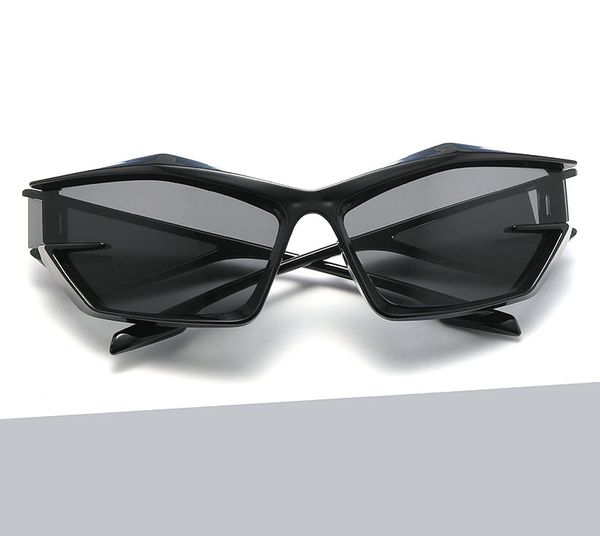 

special shape frame sunglasses superclear men's women's sunglass driving glasses outdoor decoration shades eyewear, White;black