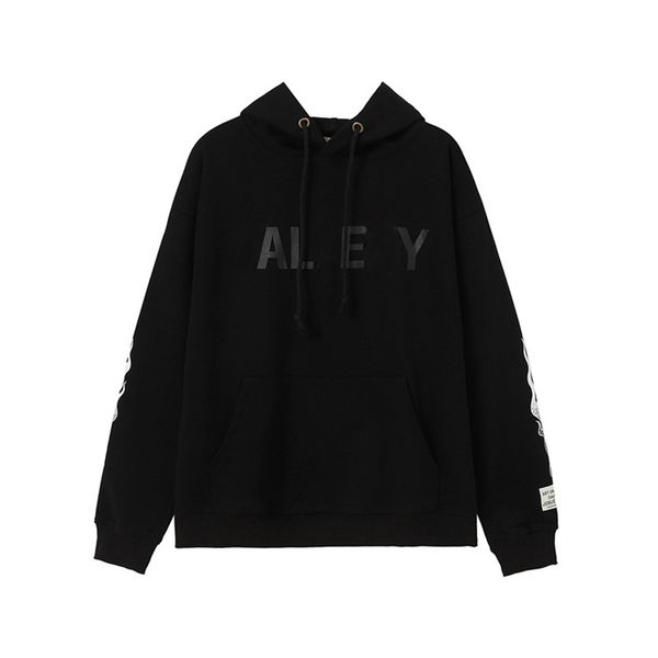 

hoodies sweatshirts designer letter men's niche tide brand wild high street casual american loose couple hooded sweater coat clothes m-, Black