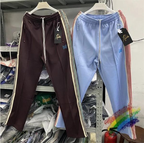 

1 quality sweatpants men women 2023ss stripe pants trousers, Black