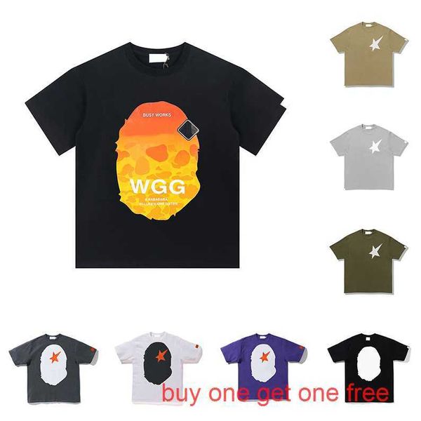 

bathing ape designers tshirts tees fashion man s casual cotton short-sleeved men and womens luxurys clothing street shorts sleeve clothes b, White;black