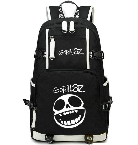 

backpack gorillaz demon days daypack rock band schoolbag music design rucksack satchel school bag computer day pack7037810