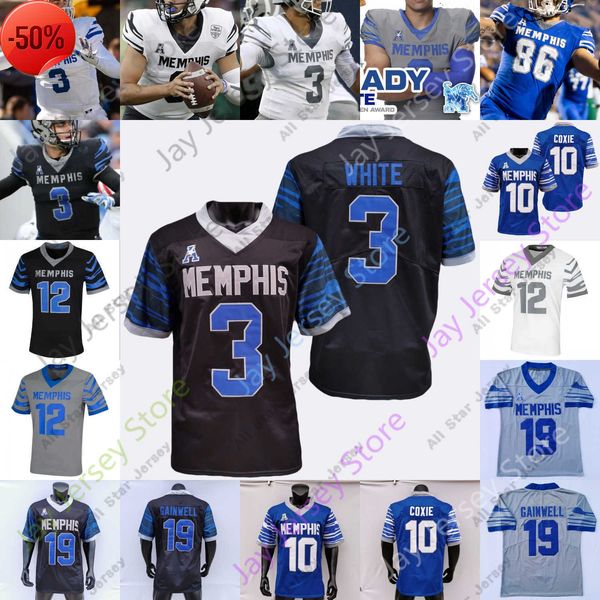 

football jerseys football jerseys memphis tigers football jersey college seth henigan jevyon ducker jaylon allen quindell johnson rubin lewi, Black;red