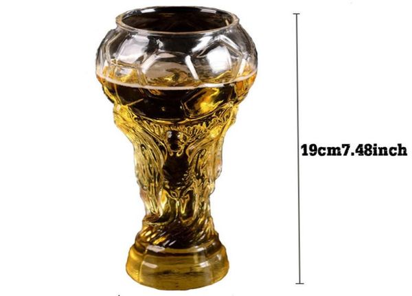 

collectable new world cup beer mug 450ml football modeling glass mug crystal whiskey bar party7734266