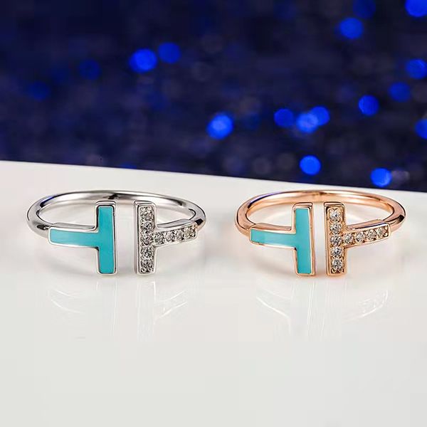 

double t diamonds ring love rings for women men luxury brand open ring fashion valentines day gift gold rose gold silver multi style