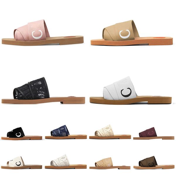 

dhgate luxury sandals famous designer women woody slides ch slippers summer beach black white pink fashion platform flat flip flops shoes eu, White;red