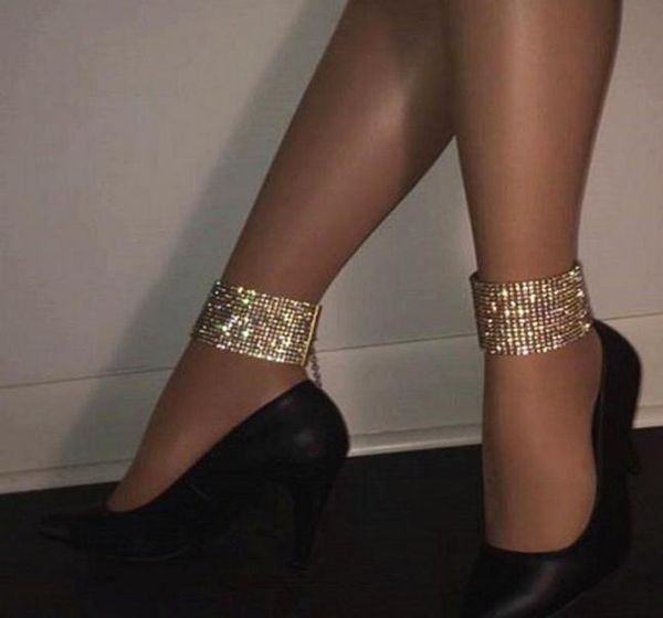 

new brand multi crystal anklets foot chains women rhinestone statement anklet leg chains club night party jewelry accessories 20176078403, Red;blue