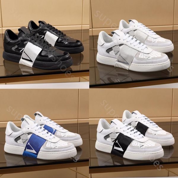 

designer shoes punk splicing trendy sneakers men women genuine leather flat print white black chaussures sport skateboarding casual trainers