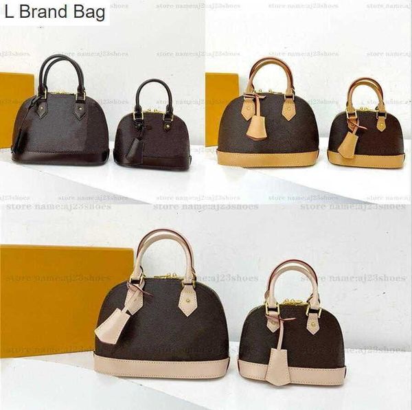 

l brand bag 25cm designers womens handbags purses designer bag canvas crossbody totes handbag alma bb classic vintage 18cm mini bag knyl, Black