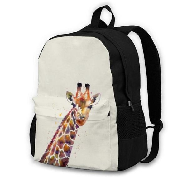 

backpack giraffe backpacks cool polyester back to school teenage print bags1493684