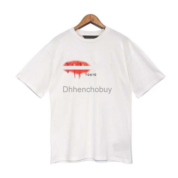 

designer tshirt t shirts palms mens spray letter print short-sleeved t shirt fashion angels women graphic tees t-shirts rppl, White;black