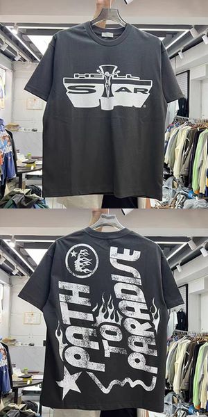 

designer mens tshirt mens t shirts hellstar t-shirt printed thick cotton crew neck men's casual sports short sleeve man tshirts hellsta, White;black