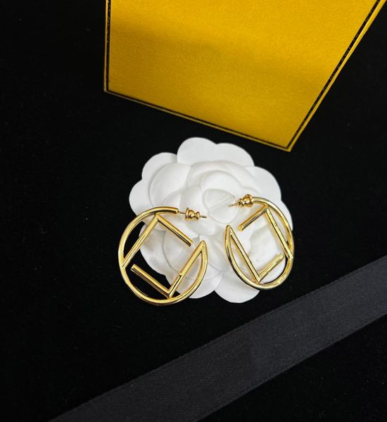 

men designer earrings fashion gold hoop earrings luxury lady women hoops earring party engagement jewelry for bride studs lovers b5599971, Golden;silver