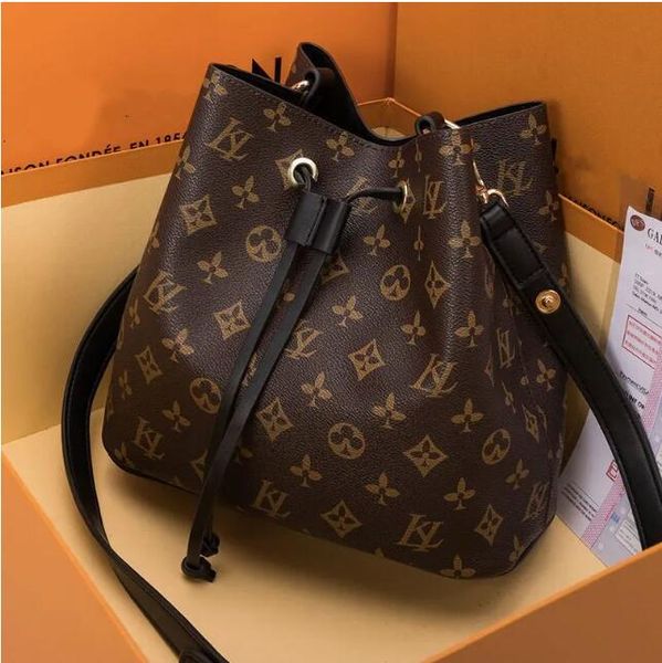 

designer famous handbags neonoe shoulder bags leather bucket bag women flower printing crossbody totes purse ggs louiseity bag viutonity lvs