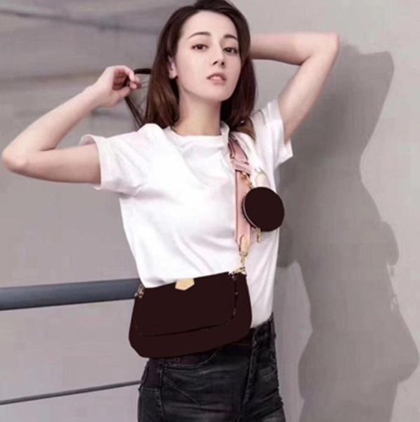 

brown flower mo multi pochette accessories m44840 m44813 or cotton bag not sold separately customer order1644738, Black;red