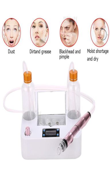 

new small bubbles vacuum skin cleaner blackhead remover machine mini aqua hydra peel hydro dermabrasion facial cleaning spa device3704785, Black;white