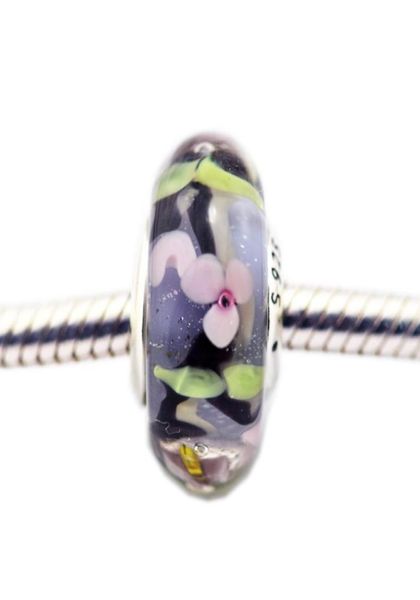

enchanted garden charm murano glass beads for woman diy jewelry making silver charms fit original 925 silver charms bracelets ba6460759, Black