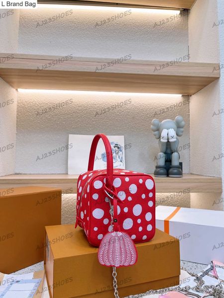 

l brand bag capucines yk dots bags designer handbag womens luxurys tote yayoi kusama colored dots letter crossbody purse wallet 9qhu, Black