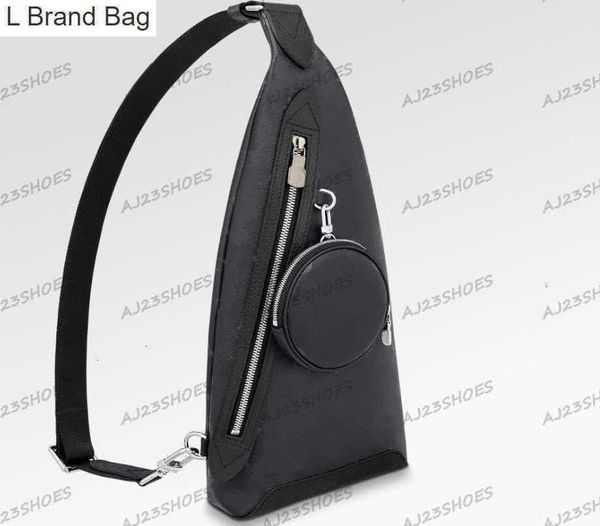 

l brand bag mens shoulder bags duo leather designer handbags adjustable strap compact bag mens bag m30936 ng9u, Black