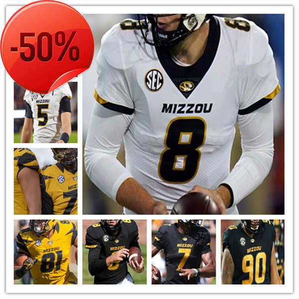 

custom missouri tigers college football jersey drew lock connor bazelak tyler badie d'ionte smith barrett banister harrison mevis blaze, Black;red