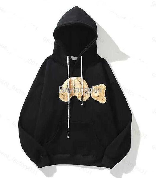 

men's hoodies sweatshirts mens designer sweater spray printed hooded palmes angel hoodie loose lovers pa jumper women hoody oversized f, Black