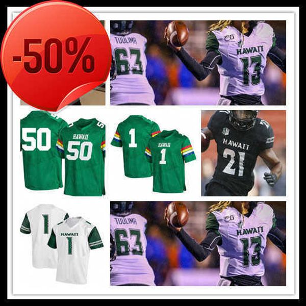 

2021 college football hawaii rainbow jerseys cole mcdonald alaka'i mashima penei pavihi lincoln victor cedric byrd ii pritchard hicks c, Black;red
