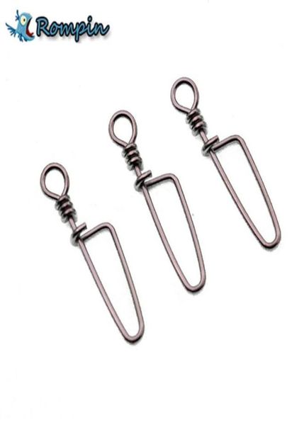 

rompin 50pcslot coastlock snap fishing barrel swivel safety snap swivel snap 05 fishing swivels9455453