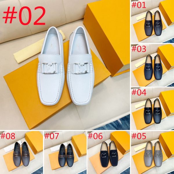 

designer loafers men handmade leather shoes casual driving flats slip-on shoes moccasins boat shoes black/white/blue plus size 38-46