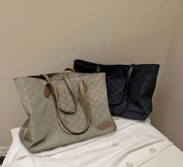 

daily bagins super popular 2021 new large capacity shopping bag handbag commuters allmatching travel shoulder bag canvas big bag8223086