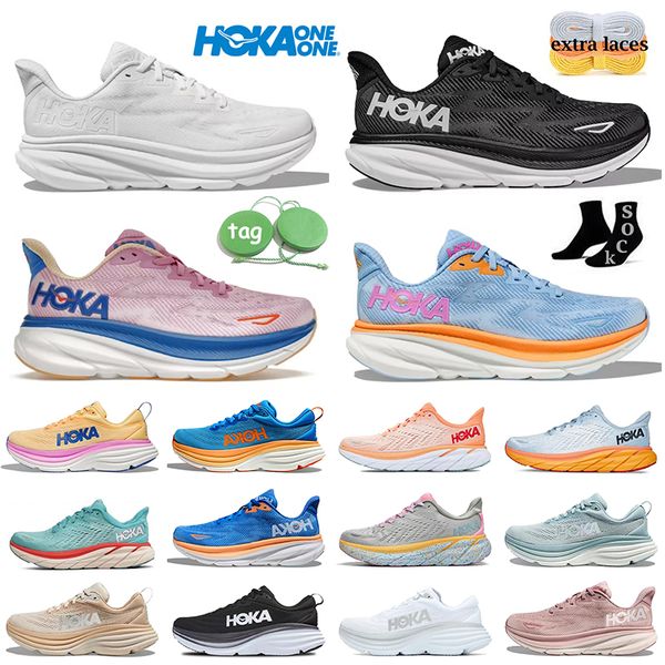 

hoka clifton 9 running shoes hokas bondi 8 cliftons 8 one shock absorption womens mens sports trainers floral people carbon x 2 on cloud sne