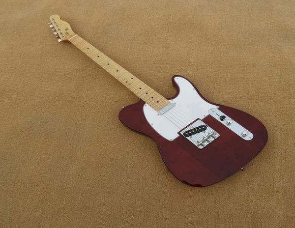 

red body electric guitar with scalloped maple neck chrome hardwareprovide customized services5235772