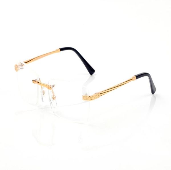 

buffalo horn sunglasses rimless glasses frame brand in fashion sunglasses frames high prescription women metal in fashion with box3684659, Black