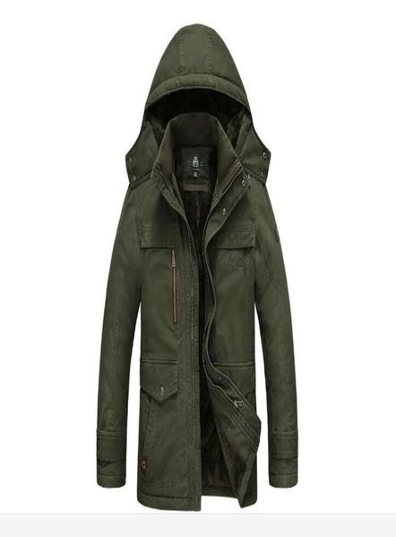 

afs jeep men autumn spring hooded coat hat detachable cotton men jackets long sleeve military style casual outerwear plus size8358949, Blue;black