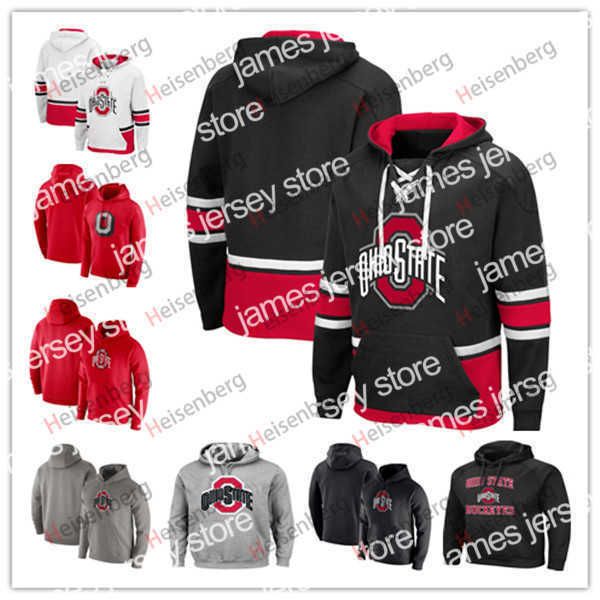 

american college football wear custom man college football ohio state buckeyes osu sweatshirts pullover hoodies jersey red white black grey