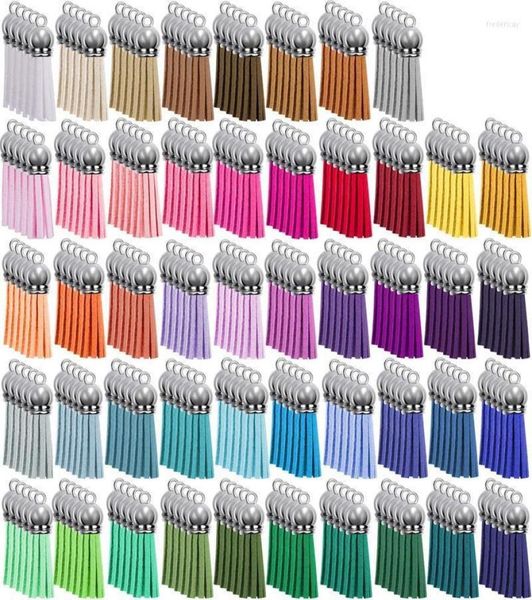 

keychains 250pcsset keychain tassels bulk colored leather tassel pendants for diy and craft fred224295687, Silver