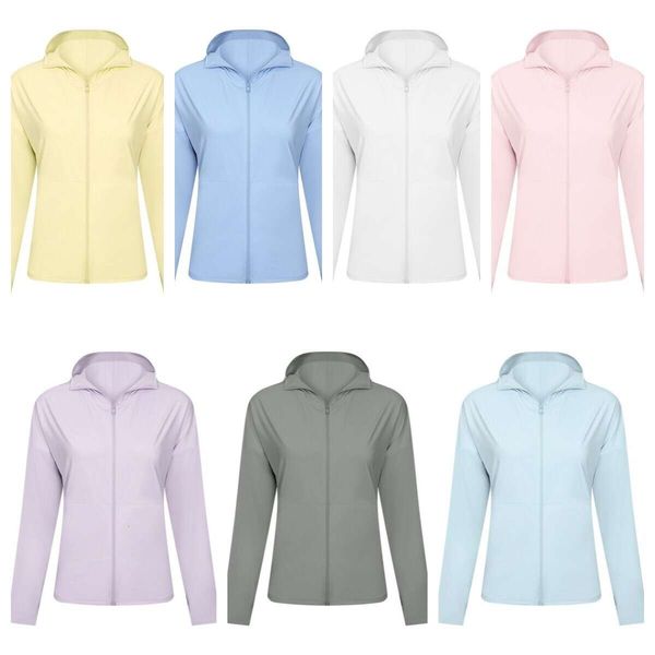 

l185 quick drying sun protection clothing sell women yoga long sleeve coat hoodie sunscreen clothes upf-clothes runing rashguard