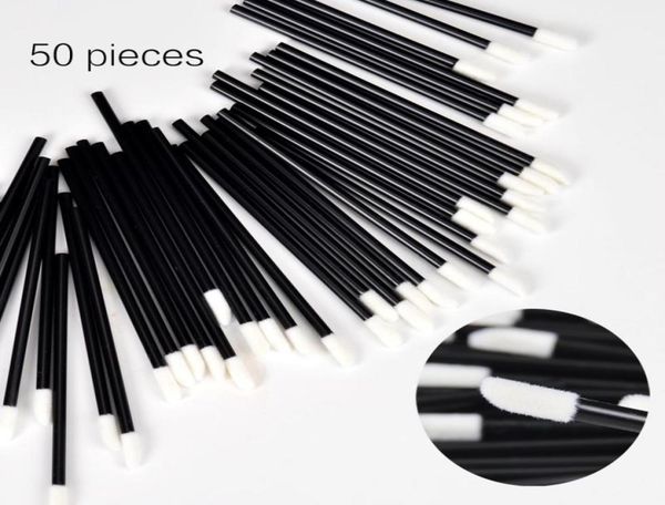 

10000pcs new lipbrush makeup brushes disposable cosmetic lip brush lipstick gloss wands applicator make up tool brush blackclear3506147