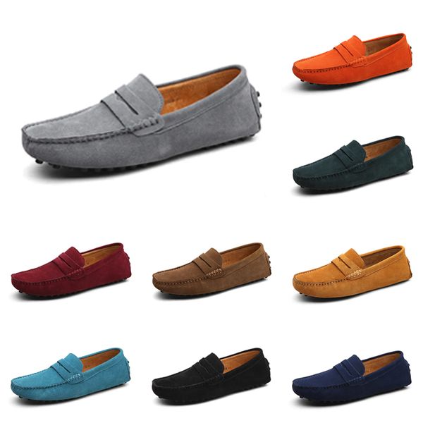 

2023 casual shoes men black brown red blue orange dark green grey mens trainers outdoor sports sneakers color9