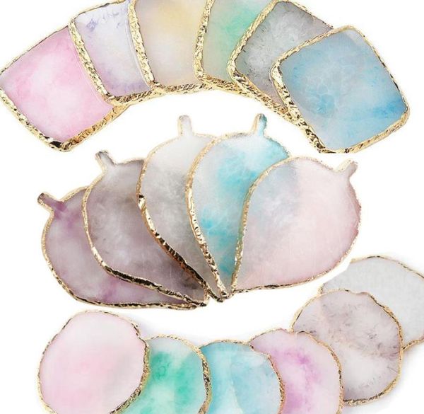 

natural resin agate nail art display shelf board nail color paint palette holder drawing for manicure mixing display tools4706314