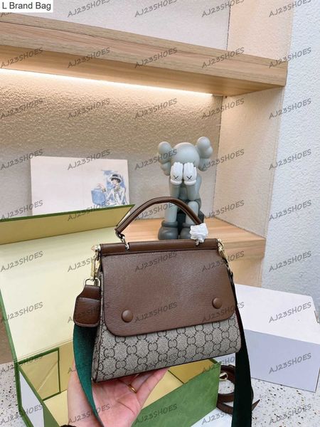 

l brand bag vintage bag designers womens handbags ophidia letter flower chain bag flap crossbody, Black