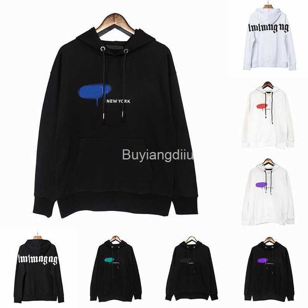 

palms designer hoodies mens womens fashion hoodies man long sleeve warm cotton luxurys hoody clothing sweaters hip hop clothes sweatshirts, Black